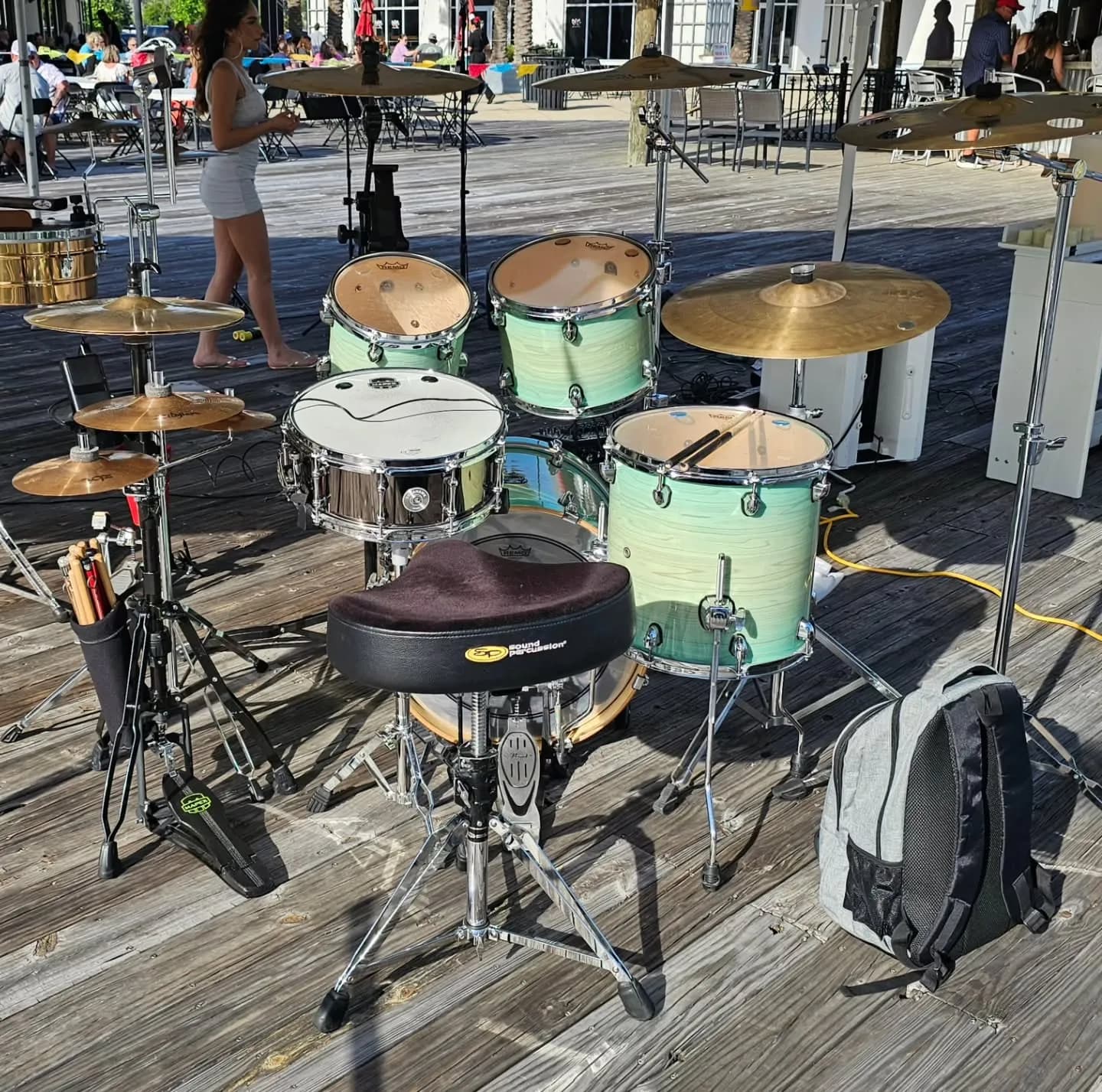 Edwin Betancur drumming